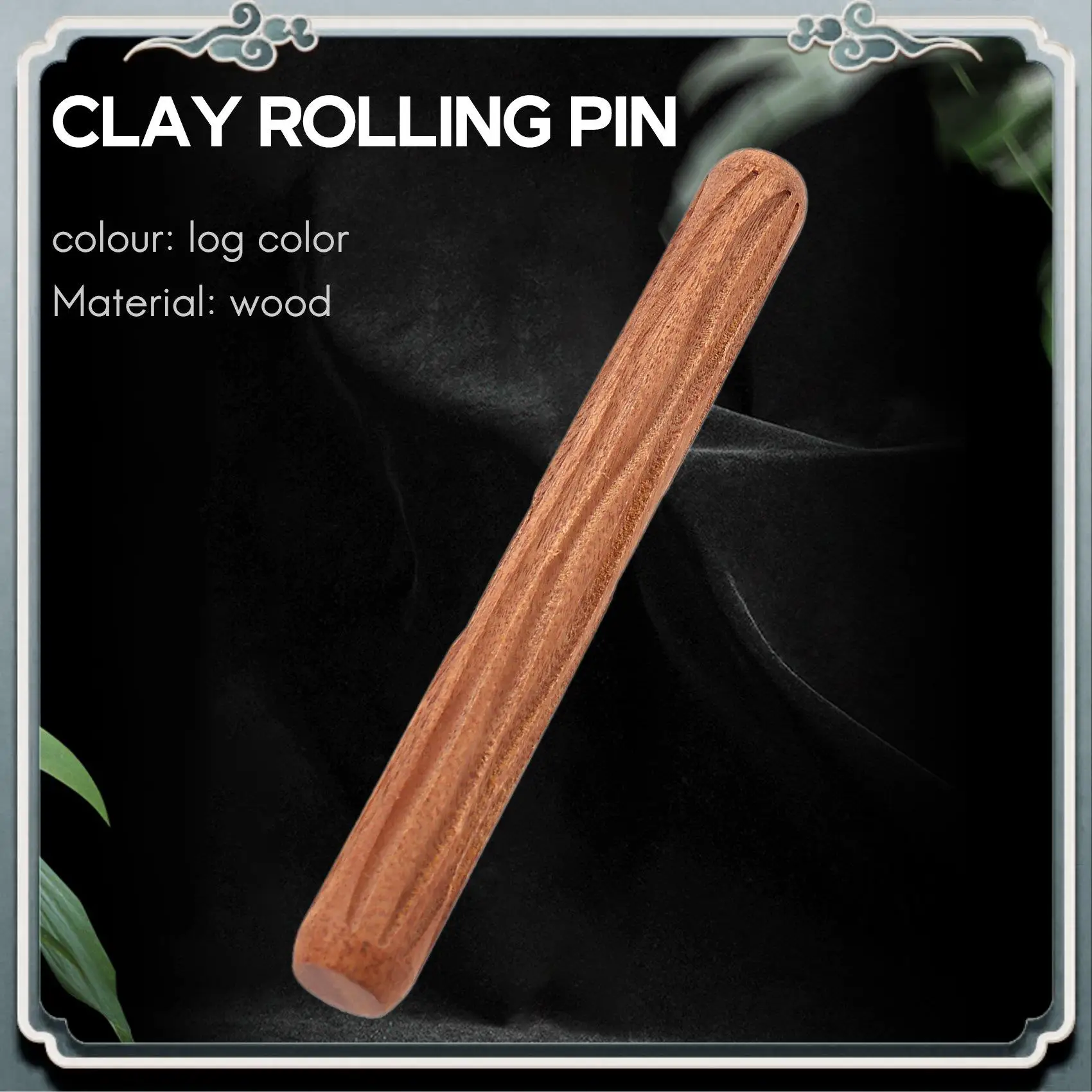Durable 2Pcs Clay Modeling Pattern Rollers, Cobblestone Wood Grain Pattern Clay Rolling Pin Textured Hand Roller Pottery Tools