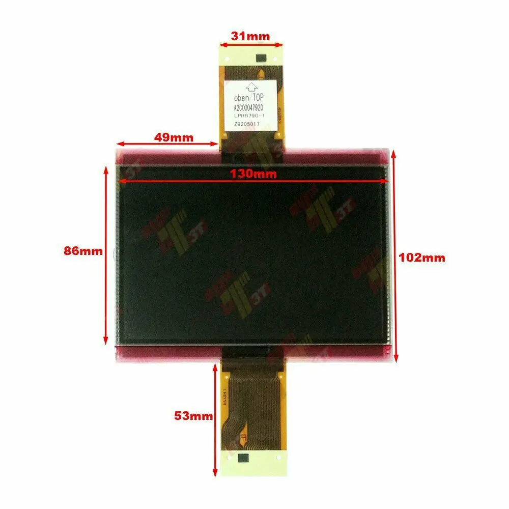 

Left Right Middle LCD Display for Mercedes truck Actros (MPII and MPIII) Instrument Cluster Speedo Clock Dash Pixel Repair