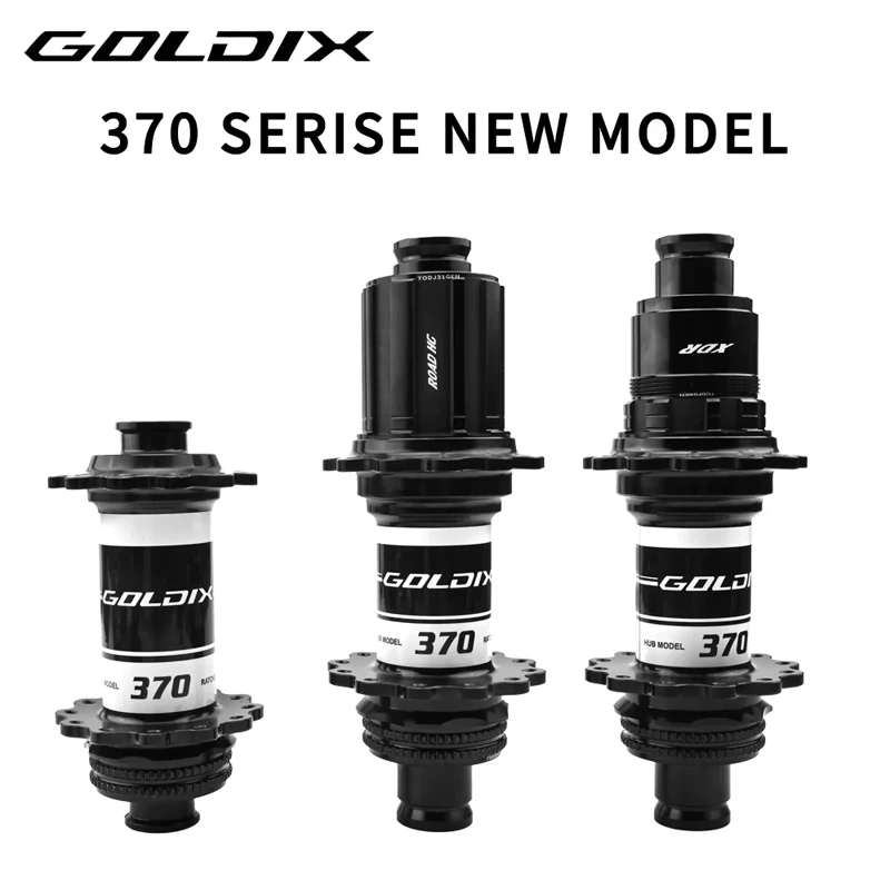 

GOLDIX 370 Ступица для шоссейного/путесного велосипеда с центральным замком — 24 часа J-образный изгиб, спицы 36T с трещоткой HG/XDR, подшипник, велосипедная втулка
