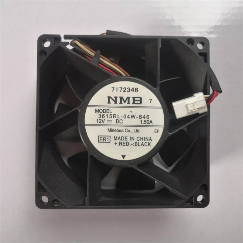 1 ST VOOR NMB 3615RL-04W-B46 ER1 DC 12 V 1.50A 90x90x38mm Koelventilator
