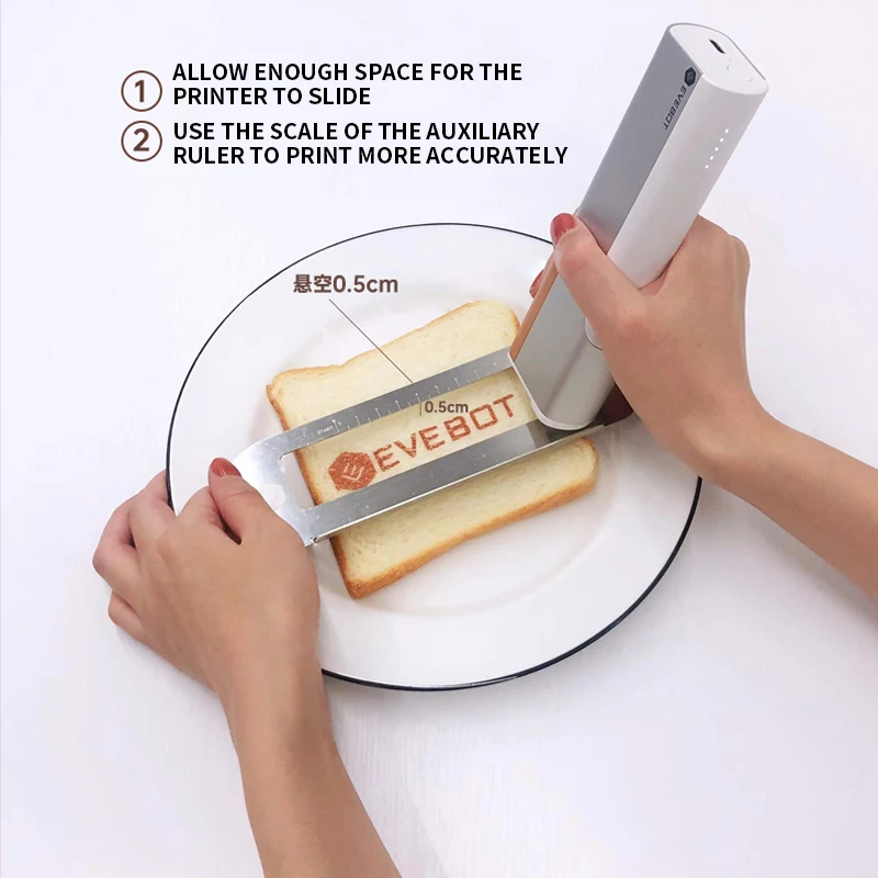 ポータブルハンドヘルドインクジェットプリンター、300dpi、コーヒープリント、パンケーキマシンの食用食品プリンター