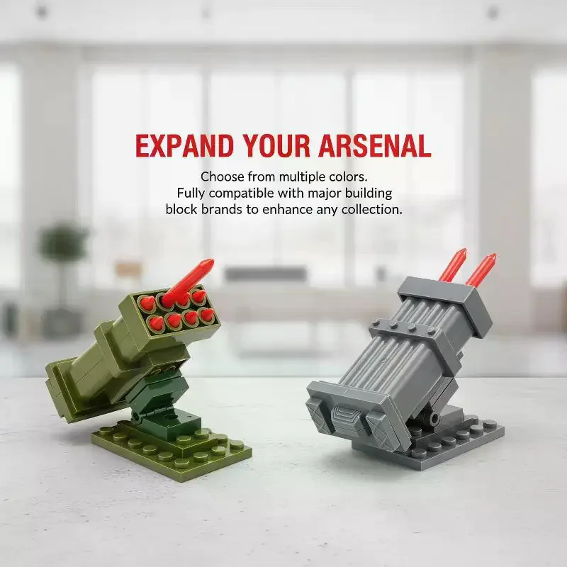 

Classic Model Set, Building Blocks, Children's Set, Tracking Missile Launch Launcher, Character Assault Team