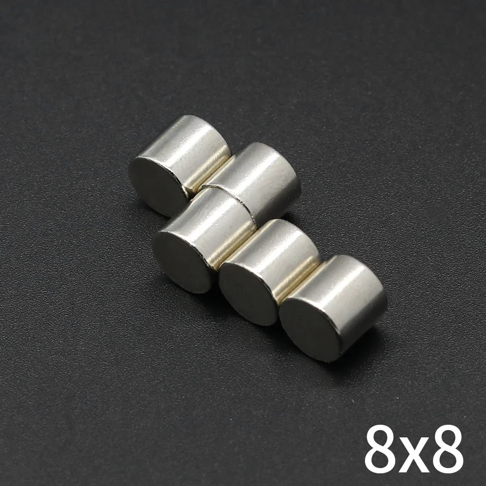 

8x8mm N35 Super Powerful Neodymium Magnet Round Magnets NdfeB Strong Permanent Magnetic imanes Refrigerator Magnets