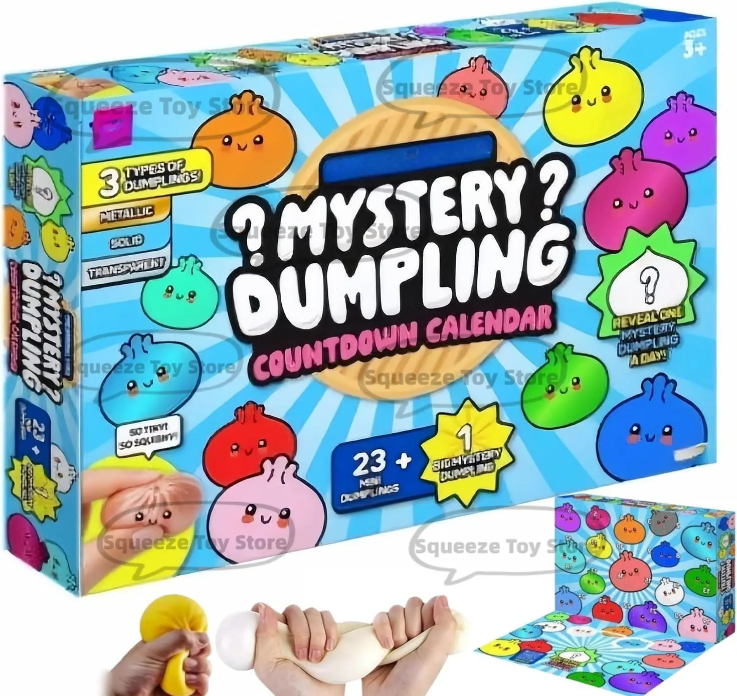 2026 New Dumpling Mystery Advent Countdown Calendar, 24 PCS Random Surprise Toys, for Anxiety Relief Hand Relax, Birthday Gifts