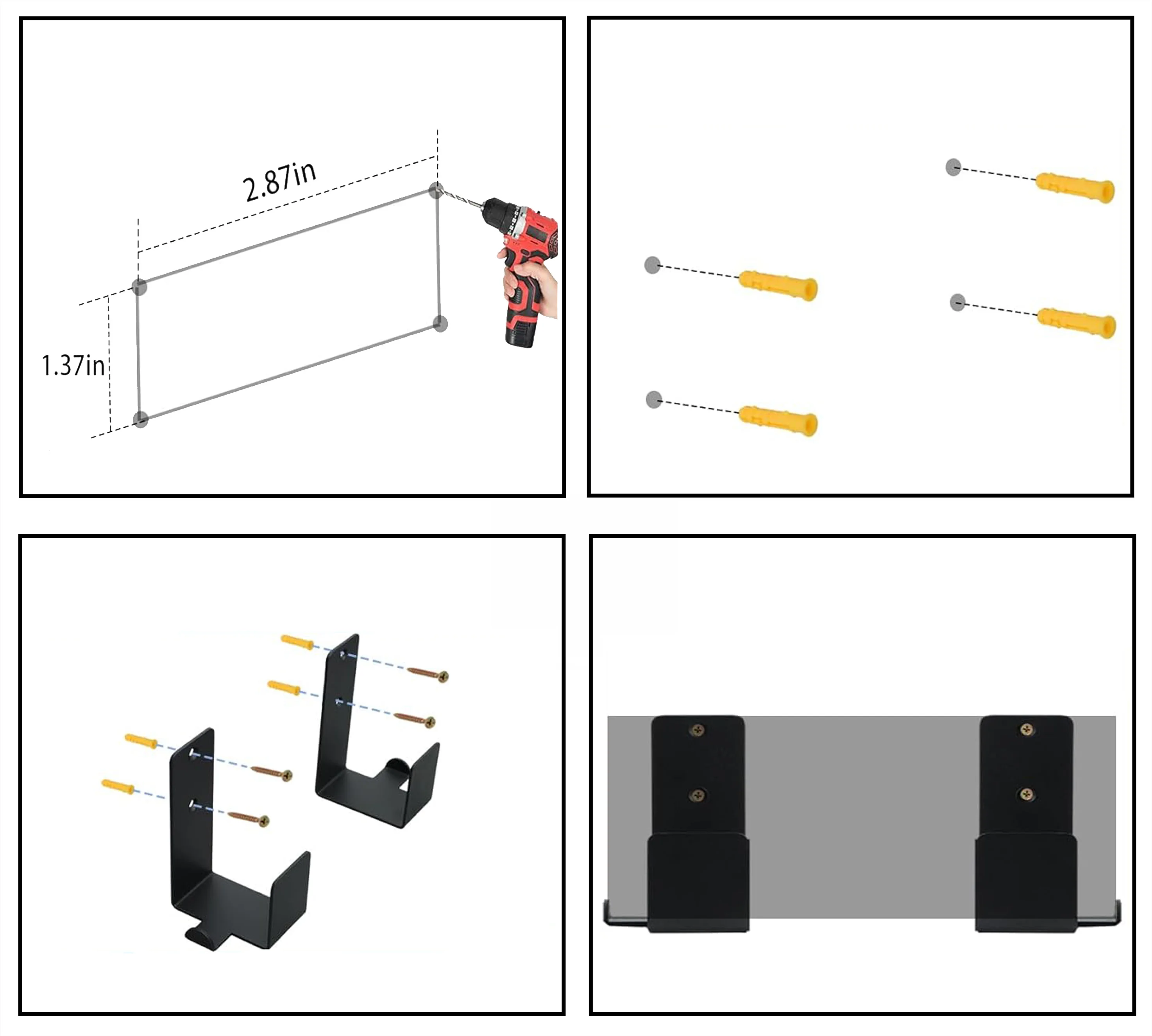 Frame One Connect Box Wall Mount Bracket for Samsung QN43LS03RAF QN65Q90RAF QN50OLS03DAF QN55LS03TAF QN75LS03AAF QN85LS03BAF TV