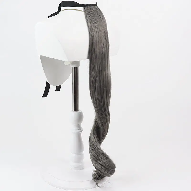 Anime Umamusume Pretty Derby Rose Kingdom Cosplay Wig Grey Ears Hairclips Tail Women Halloween Party Carnival Heat Resistant Wig view 5