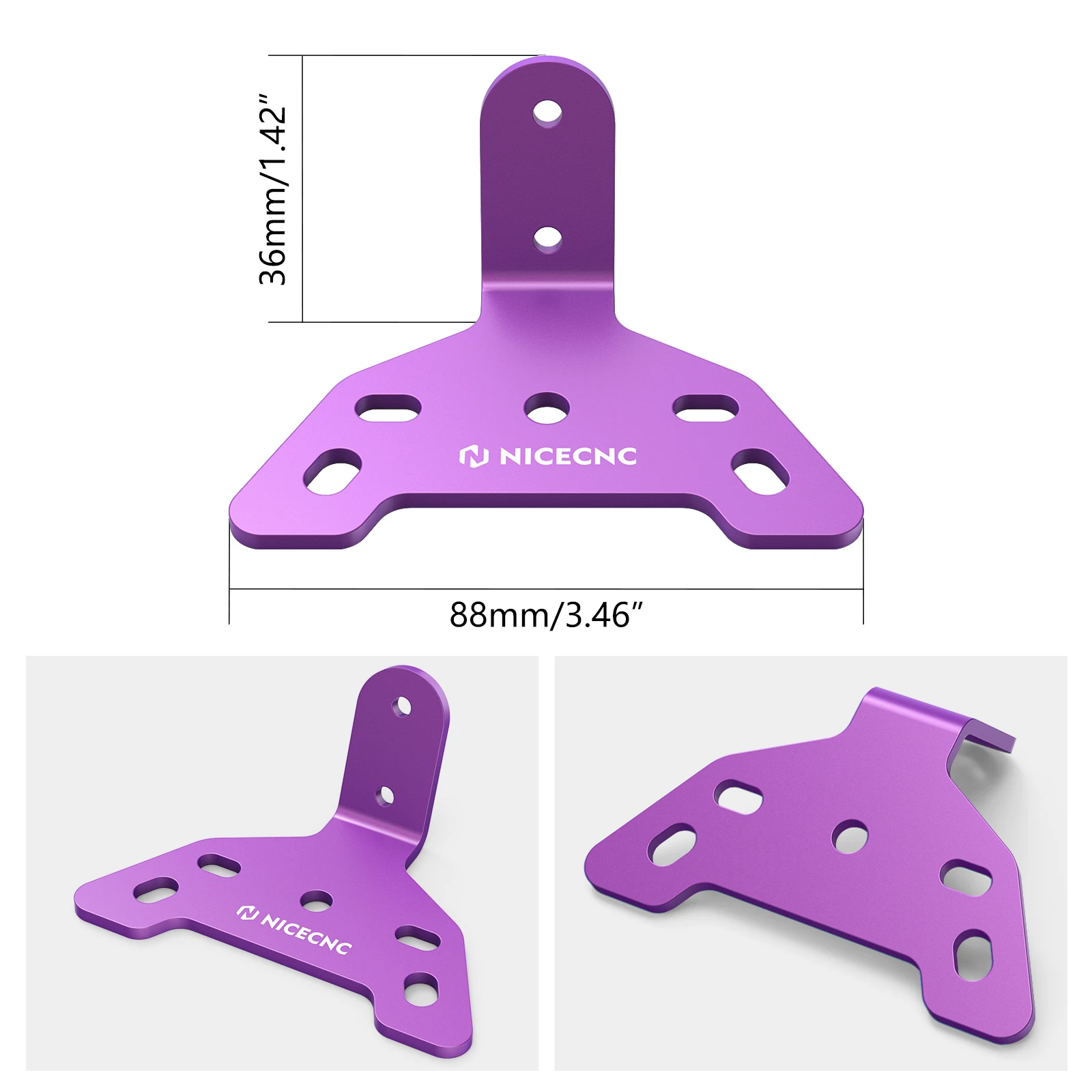 NICECNC For Surron Light Bee X S L1E Electric Dirt Bike Rear Shock Fender Mud Guard & Tail Light Bracket For Segway X160 X260