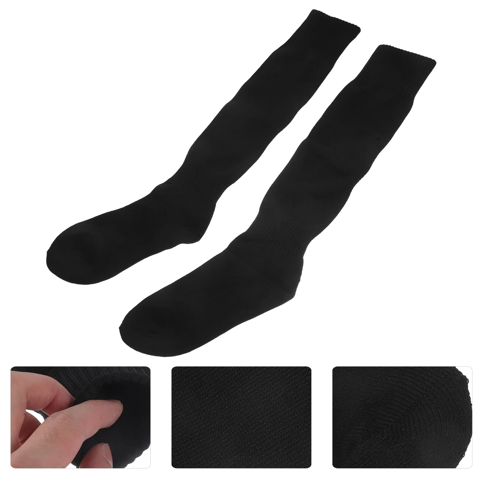 

2Pairs Thick Kids Soccer Stockings Football Compression Socks Elastic Breathable Sports Calf Socks Sweat Wicking Sports Supplies