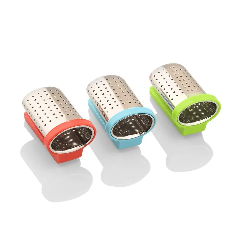 Durable Tea Infuser Hanging on Cup Style Stainless Steel Strainer Filter Loose Leaf Tea Diffuser Kitchen Drinkware Tea Accessory