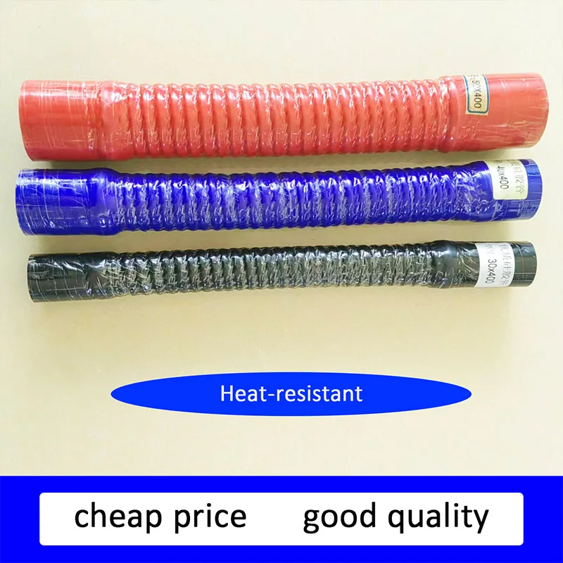 ID30-100mm Silicone Steel Wire Hose Intercooler Hose Water Radiator Tube Car Turbo Intake Pipe Rubber Hose Joiner Black Blue Red
