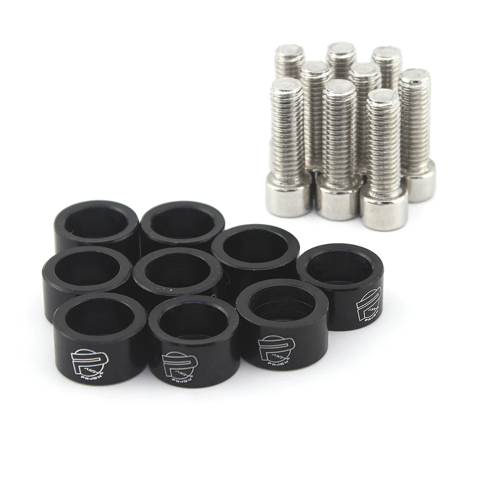9 Pcs JDM M8 Aluminum Fender Washers and Bolt for Honda EK EG Air Inlet Manifold Engine