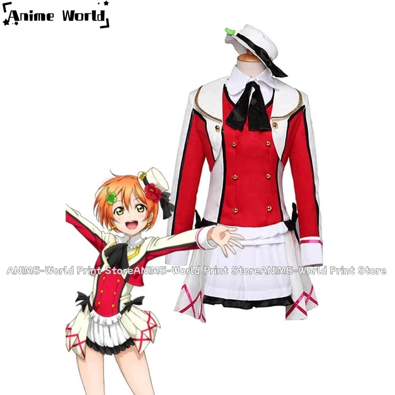 

《Custom Size》Love Live! Rin Hoshizora Red Cosplay Costume