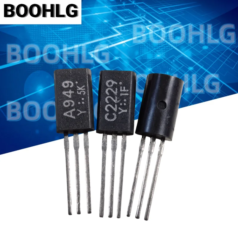 New Original 2SA949Y 2SC2229Y Y Grade Complementary Pair Transistor A949 C2229 TO-92MOD High Voltage Audio Amplifier Triode