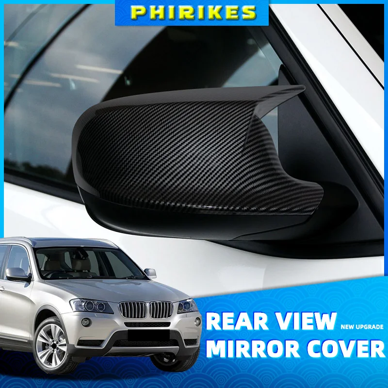 

High Quality Mirror Cover M Style Car Side Rearview Mirror Cover Cap Trim For BMW X3 F25 X1 E84 Pre-LCI 2010 2011 2012 2013