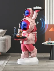 Room Decor Astronaut Sculpture Parent-child Astronaut Statue Floor Decor Nordic Home Decor Figurines Living Room Large Ornament