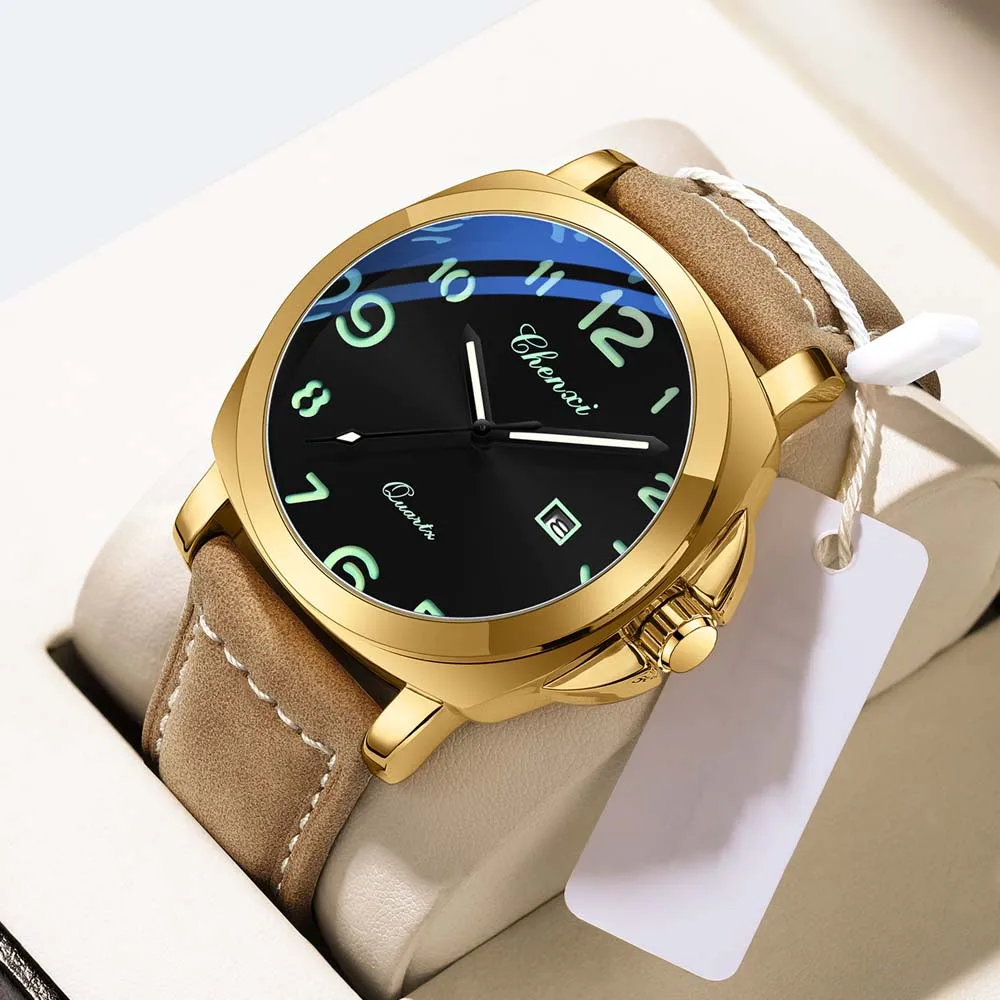 

CHENXI 2025 Luxury Men Watches Business Big Dial Men's Quartz Watch Waterproof Date Wristwatch Male Gift Relogio