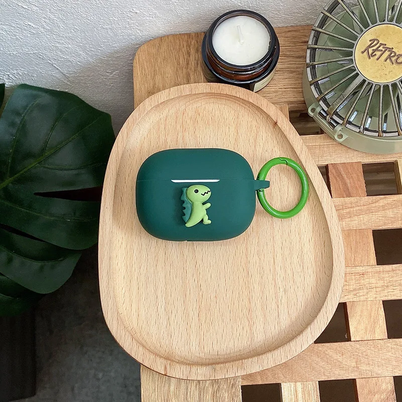 Hoạt Hình Earaphone Trường Hợp Cho Realme Nụ Không Khí 3 Neo Case Ngộ Nghĩnh Khủng Long Silicone Bảo Vệ Hearphone Bao Da Hộp Phụ Kiện