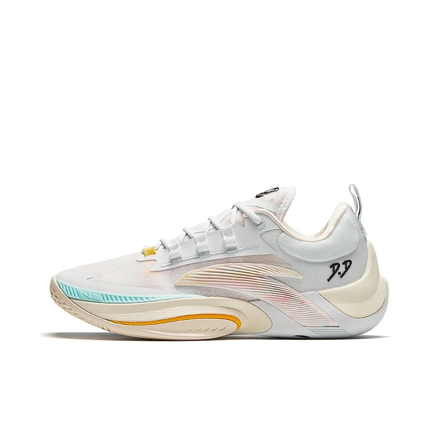 Anta Zap 1 New York Shadow Zapatillas de baloncesto de caña baja para hombre Blanco Beige 912411110Q-1