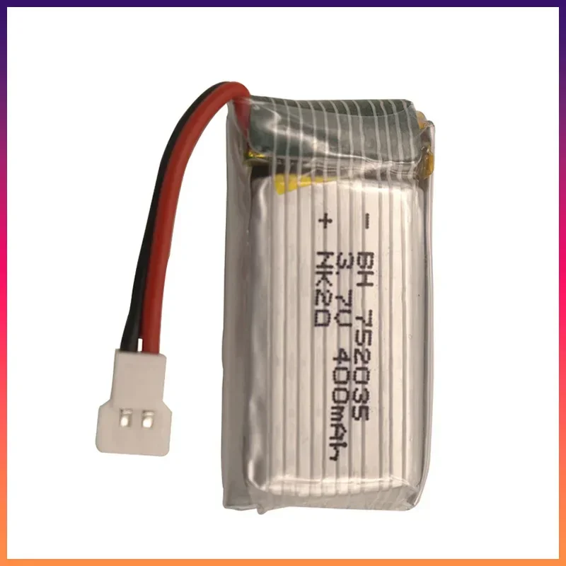 3.7V 400mah Lipo Battery 752035 Battery and Charger Combination for Hubsan X4 H107 H107L H107D JD385 JD388 RC Drone Batteries