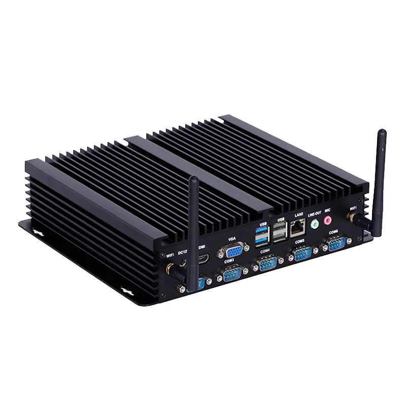 

Linkleaps Industrial Mini PC 6th 8th Gen Core I7 I5 I3 Fanless 6 COM 1 GbE LAN Embedded up to 64GB RAM in Stock
