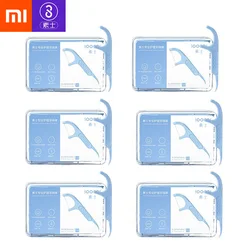 2/4/6BOX Xiaomi SOOCAS filo interdentale denti Stick denti Picks Wire Tooth Picks filo interdentale igiene orale 50 pz/scatola