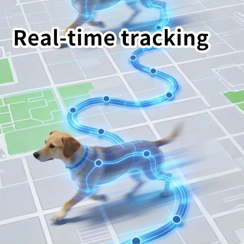 GPS Tracking Mini Pet Tracker IP67 Waterproof Long Standby for Dogs Cats Outdoor with PC Compatibility