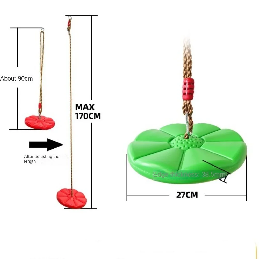 Cordas ajustáveis em altura, balanço de disco para crianças, brinquedos internos e externos, equipamentos fitness, balanço de jardim para crianças, presentes