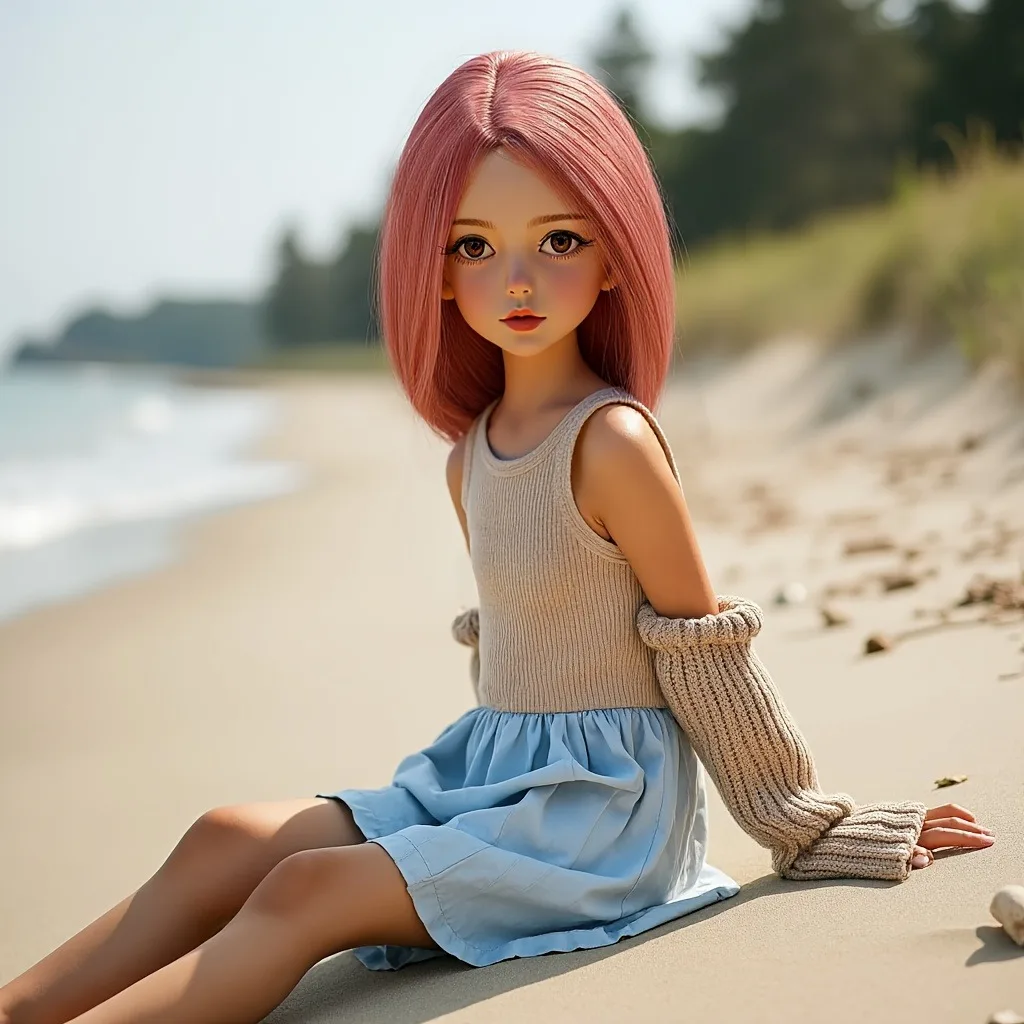 Modello di bambola anime da 65 cm/articolazioni mobili/corpo in TPU e testa in PVC/scultura testa staccabile/bambola in costume/regalo squisito