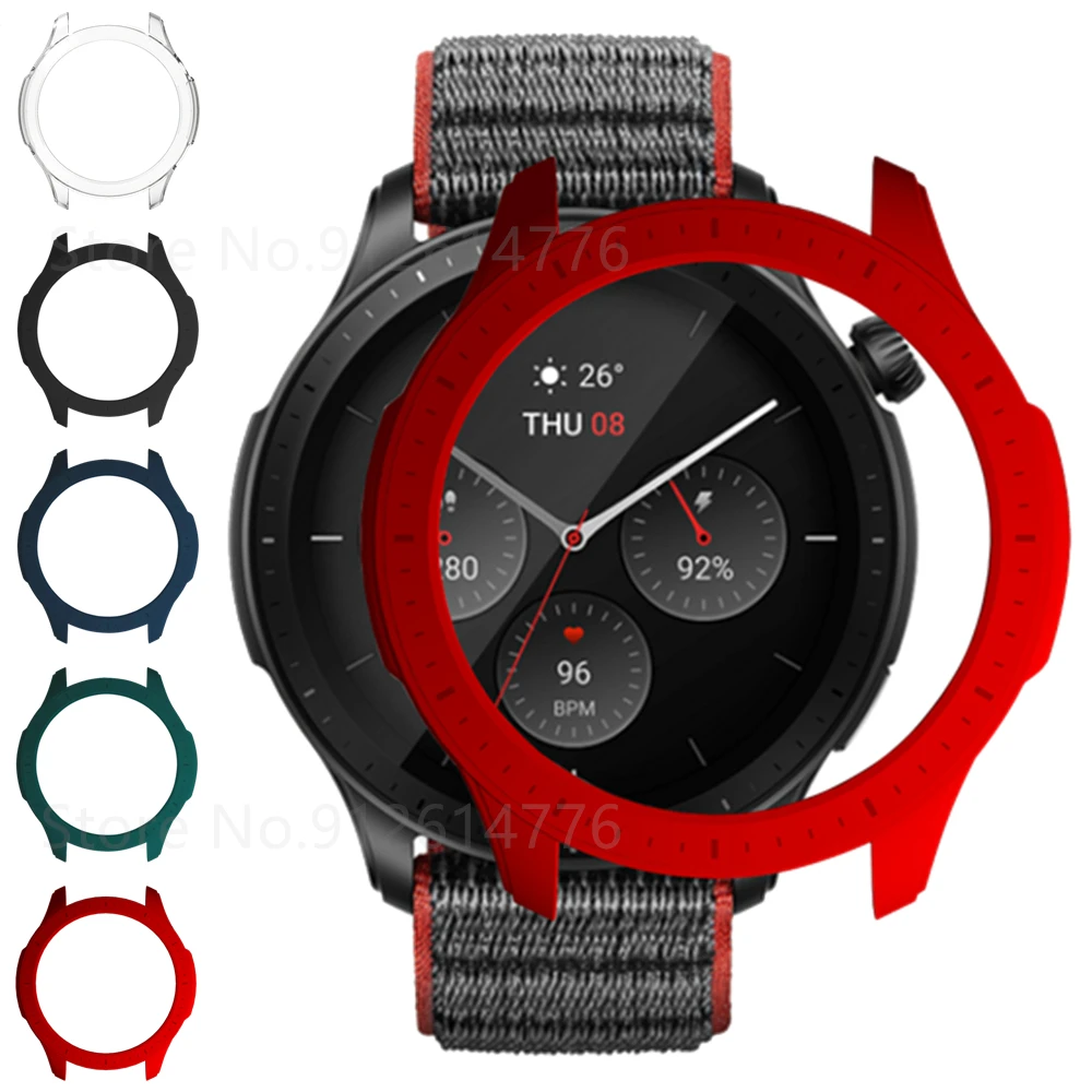 

Чехол для часов из ПК для Xiaomi Huami Amazfit GTR 4, защитный чехол-бампер, рамка Gtr4, защитный чехол для Amazfit GTR 4, аксессуары