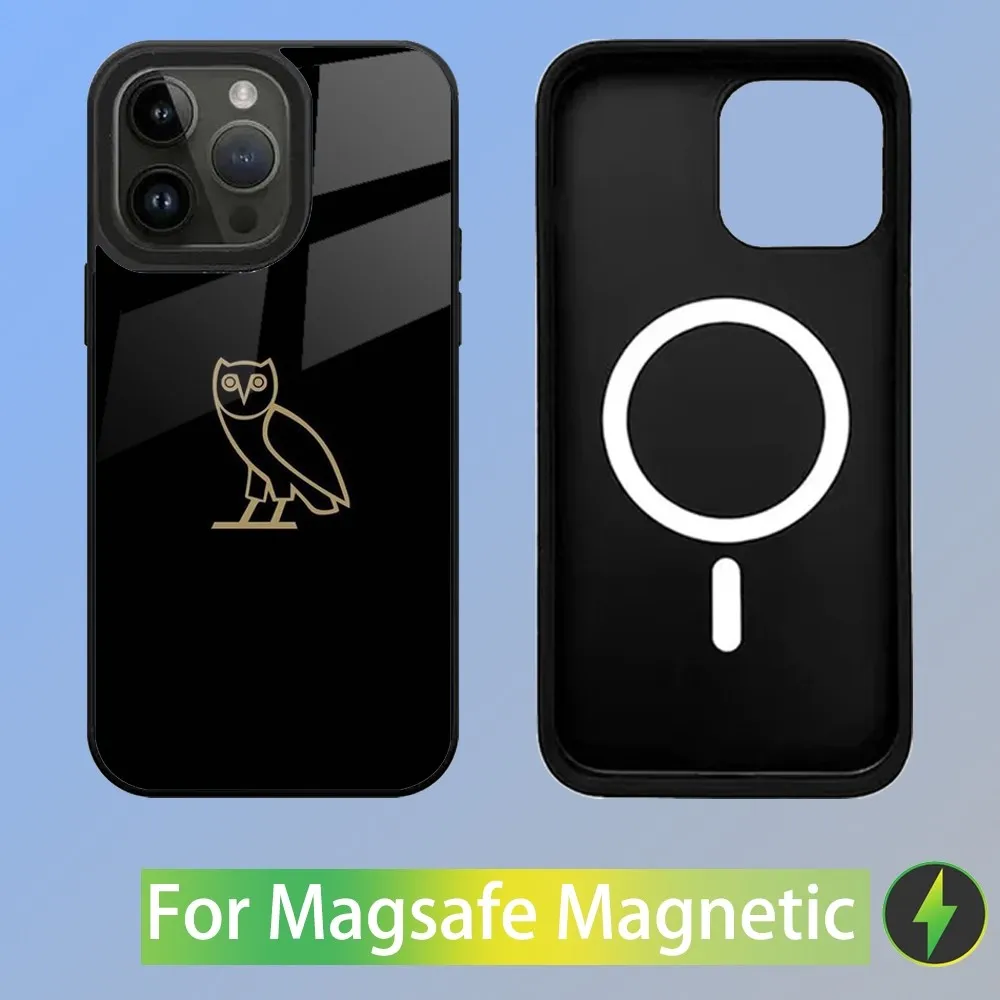 Drake O-OvO OWL Phone Case For iPhone 16,15,14,13,12,11,Plus,Pro,Max Mini Magsafe Magnetic Wireless Charging