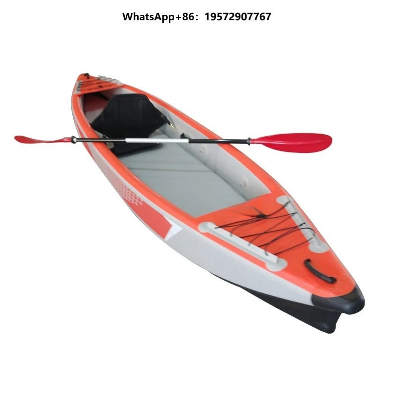 Ready to Ship 11 ft  Orange Inflatable Kayak for Family Fun
