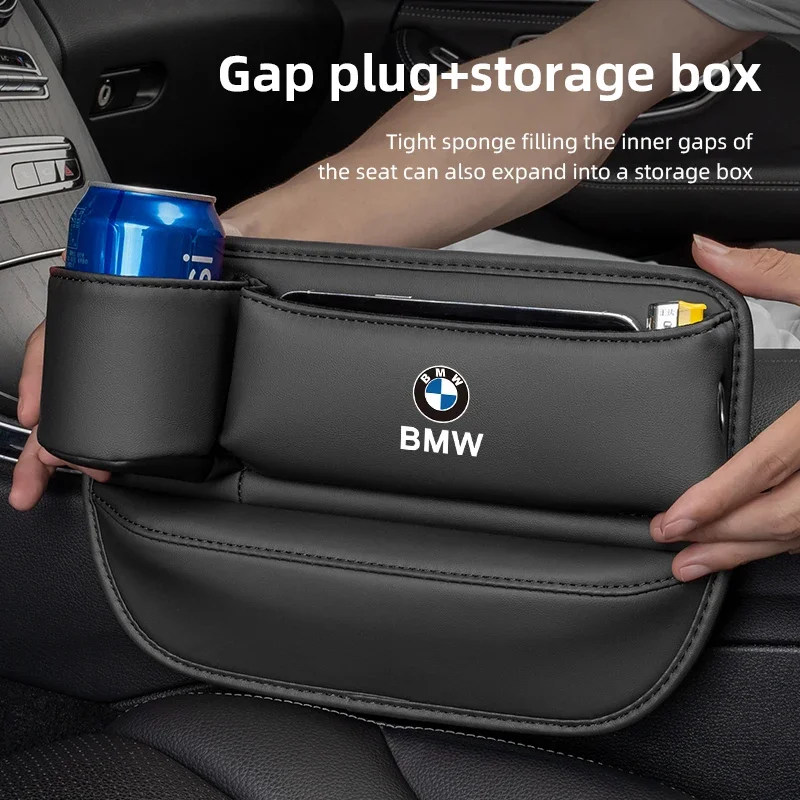 Car Seat Gap Leak-proof Storage Plug Strip Water Cup Storage Box For E30 E34 E53 E61 E62 E93 GT G30 G20 G05 G11 E48 F30 F10 E90