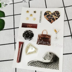 popular custom 3D phone case dome epoxy sticker personalized resin silicone label decorative crystal gel logo DlY jelly shapes