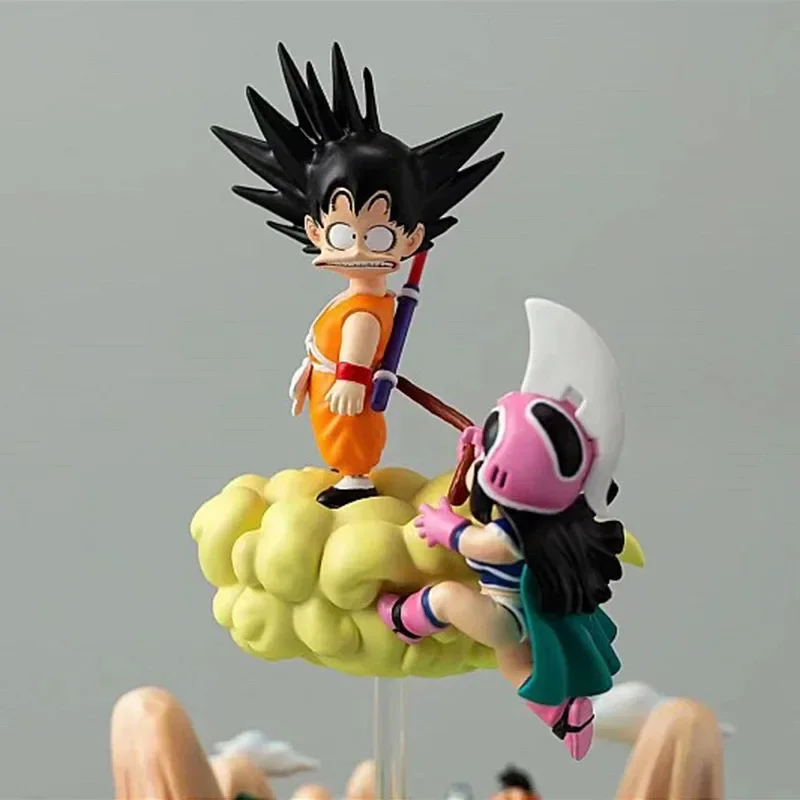 8 cm Dragon Ball Wukong Qiqi Salto Cloud Scène Jeugd Anime Figuur Ornamenten