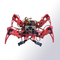 4 Dof Electric Spider Robot Kit DIY Educational Intelligence Development Assembles Children Action Kits For Arduino Robot