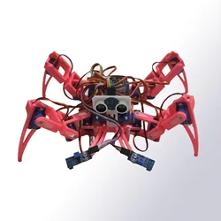 Aranha Elétrica Robot Kit para Crianças, DIY Desenvolvimento de Inteligência Educacional, monta, Kits de Ação para Arduino, 4 Dins