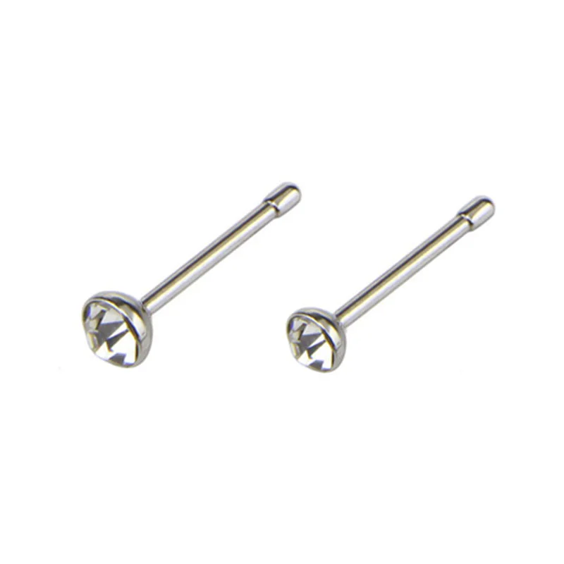 21 قطعة/المجموعة كريستال الأنف هوب الدائري العظام بار دبوس الغضروف ثقب ترصيع المجوهرات #6