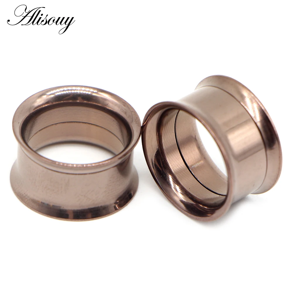 Alisouy 1PC 2-30mm Ear Gauges 316L Stainless Steel Ear Tunnels Plugs Piercing Jewelry Ear Stretchers Expander Plugs and Tunnels