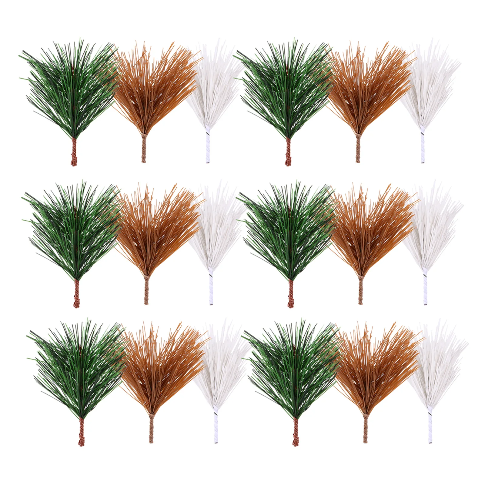

30 Pcs Artificial Flower Simulated Pine Needle Accessories Christmas Garlands for Crafts Plastic Faux Stems Wreath