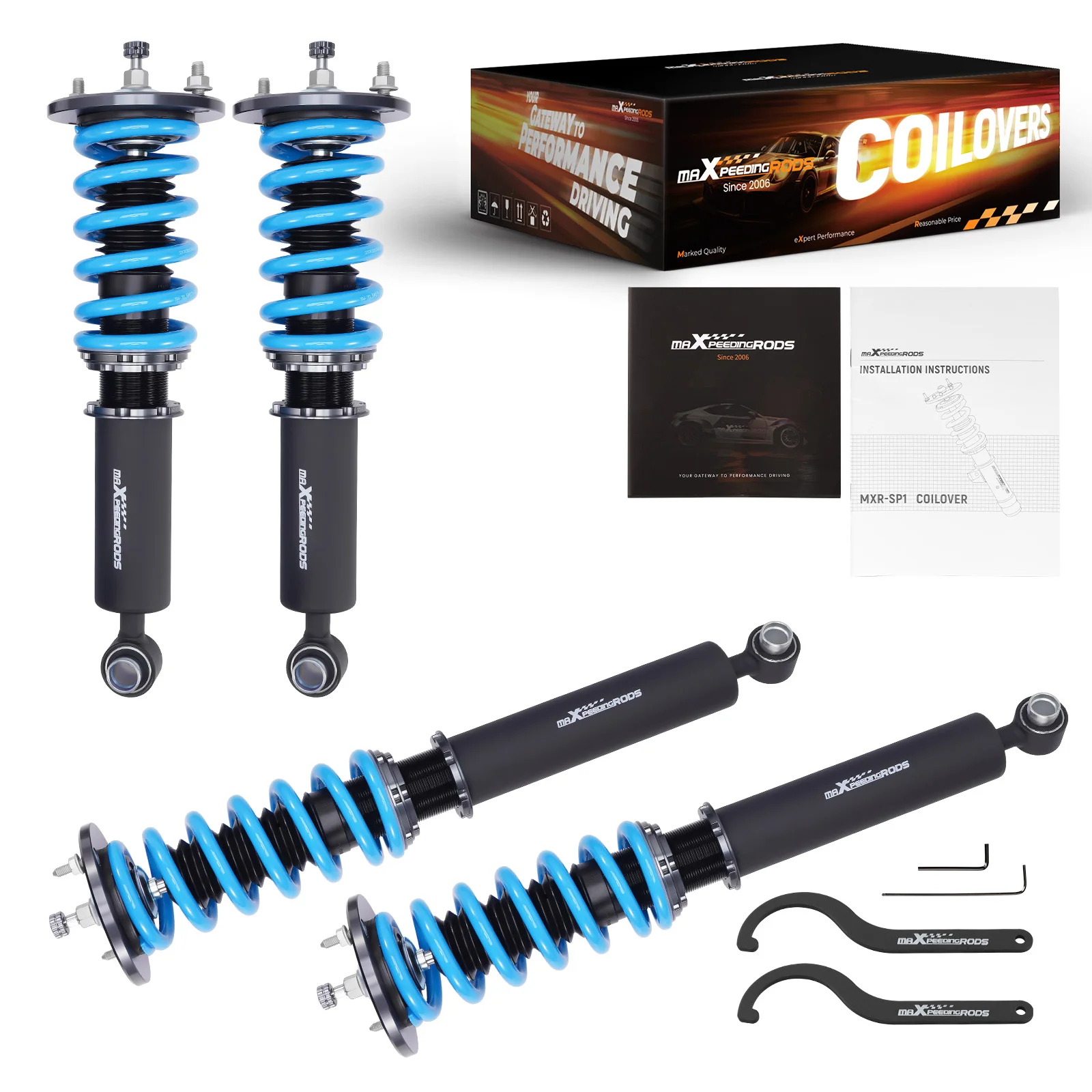 

MaXpeedingrods 24 Ways Adj Damper+Height Coilovers For Nissan Skyline ECR33 GTS-25T TYPE M GTS TYPE S