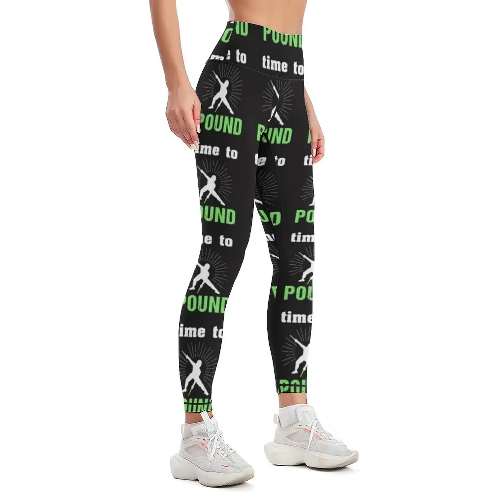 Pound Fitness Workout Design - Time to Pound Leggings flared legings for fitness sports woman gym Womens Leggings