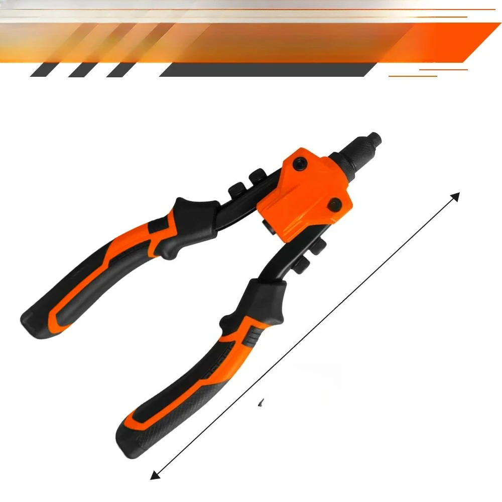 Cordless Rivet Gun Set Manual Heavy Duty Pull Gun High Lever More Labor-saving Durable Material for Carpentry and Metalworking