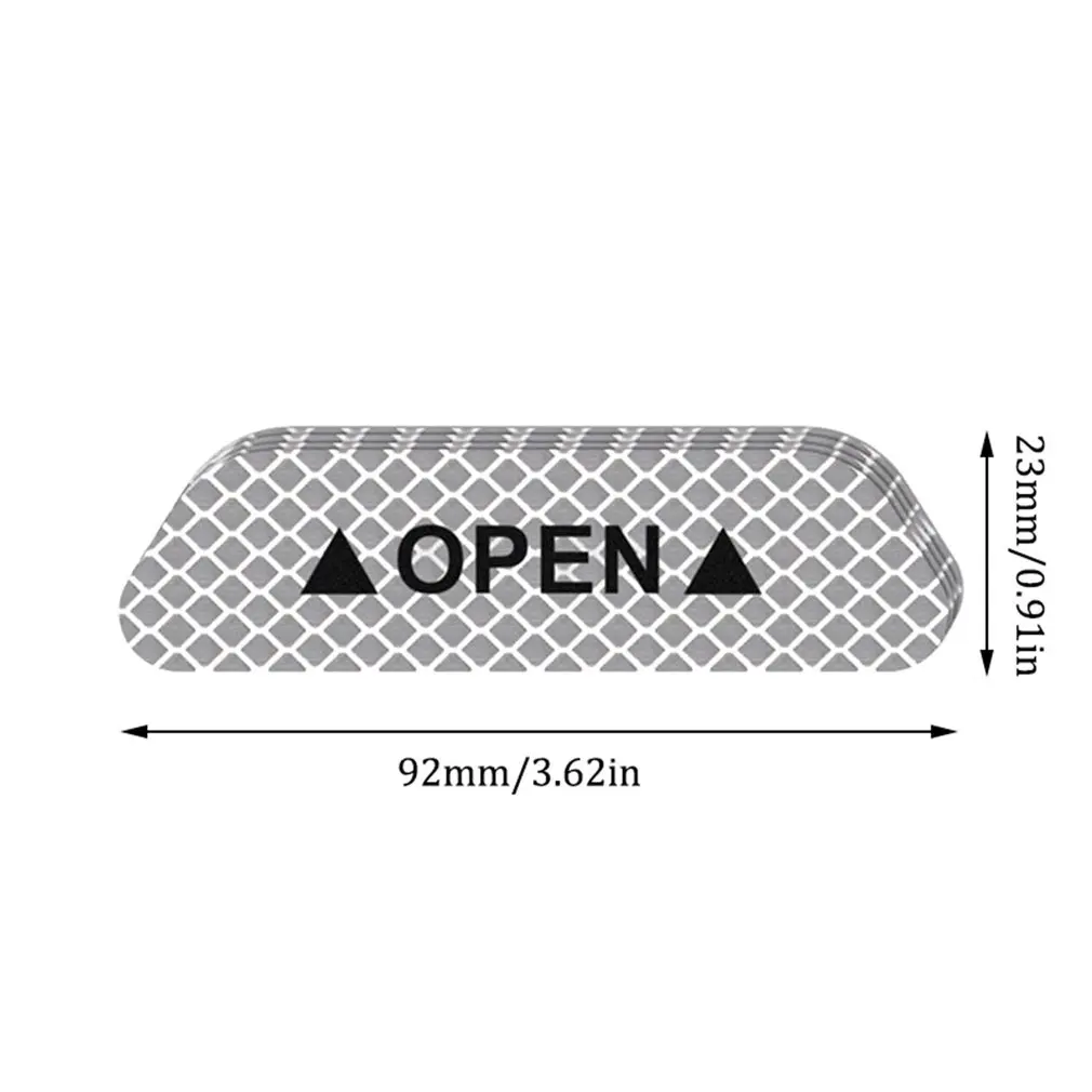 Open The Door Stickers Reflective Stickers Safety Warning Stickers Open Reflective Film Car Door Anti-Collision Strip