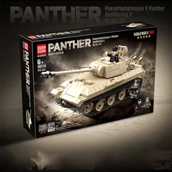 WW2 Panzer militare pantera serbatoio medio muslimv Panther Building Blocks World War II figure mattoni modello giocattoli regalo