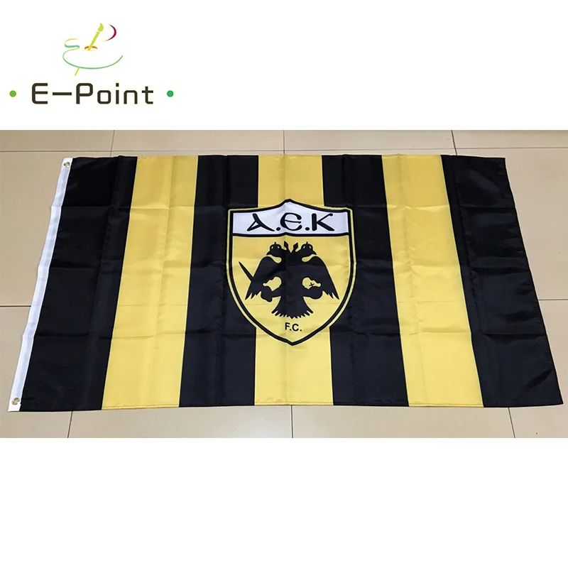 AEK Athens Flag 3ft*5ft (90*150cm) Size Christmas Decorations for Home Flag Banner Gifts