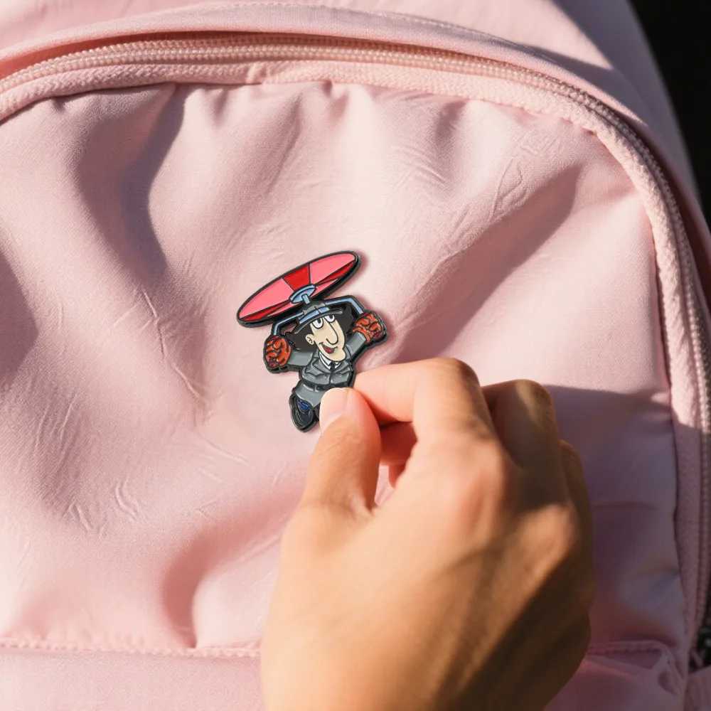 الإبداعية الكرتون تحلق شخصية بروش الرسوم المتحركة التلفزيون المفتش أداة شارة مضحك أنيمي الشخصيات الطرفية التلبيب دبوس مجوهرات #4