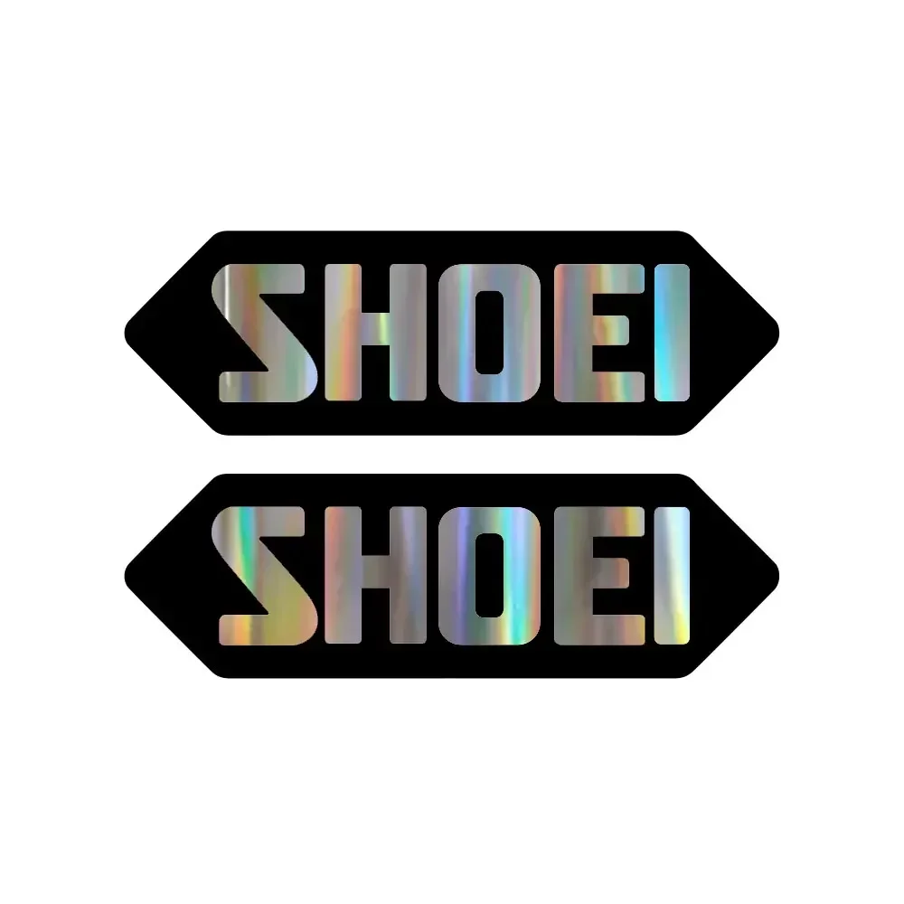 Waterproof 2pcs Shoei Sponsor Racing Logo Vinyl Sticker Decals, Decor Accessories for Motorcycle Fairing, Tank, Fender & Car