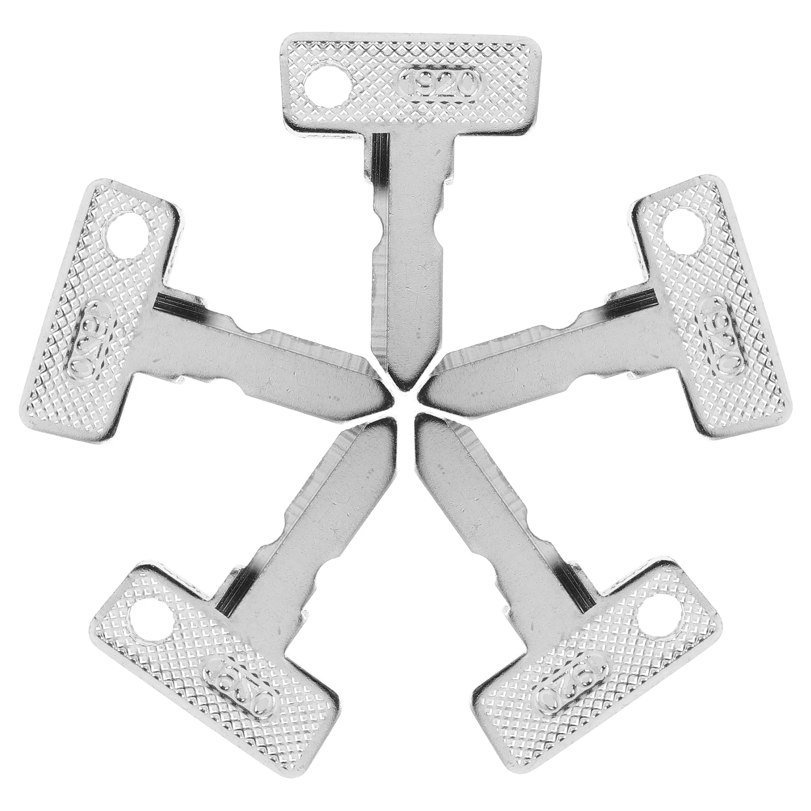 5pcs Golf Cart Keys Set Universal Ignition Electric Key Supplies Iron Material Versatile Accessory Compatible