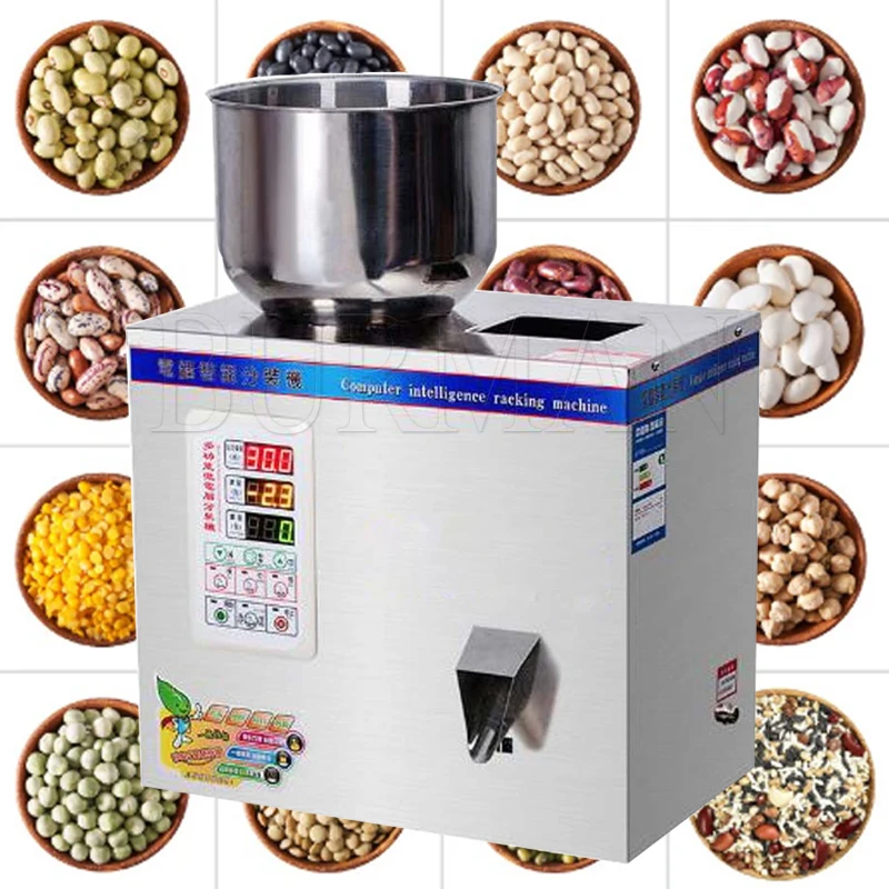 Automatic Computer Intelligent Weighing  Filling Machine Dry Powder Sugar Particle Spice  Tea  Coffee Bean Packing