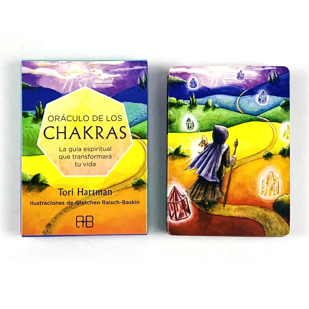 Spanish Chakras Oráculo De Los Chakra Oracle Cards 49 Deck Fate Divination Tarot Board Playing Game Meditation & Party Games